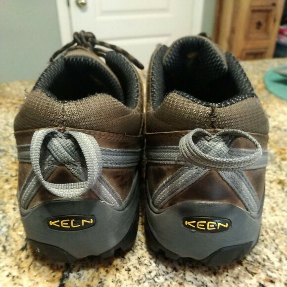 Keen Steel Toe Mens 13 Brown Leather Work Shoes ASTM F2413-11 Hiking main image 7